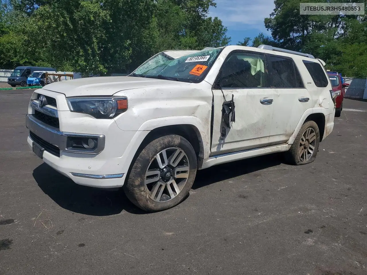 2017 Toyota 4Runner Limited VIN: JTEBU5JR3H5480553 Lot: 60146366