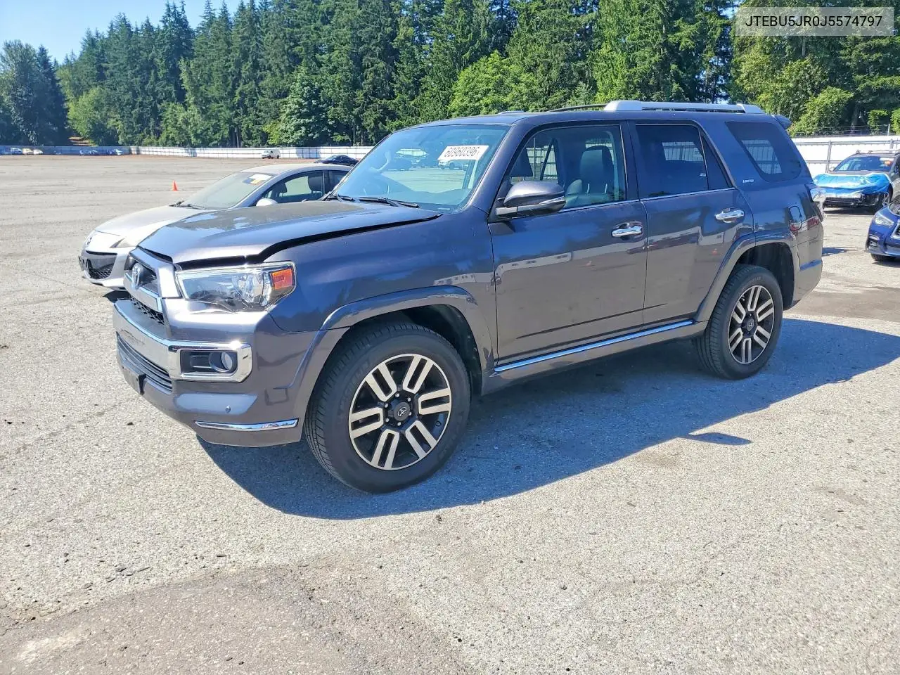 2018 Toyota 4Runner Limited VIN: JTEBU5JR0J5574797 Lot: 60960396
