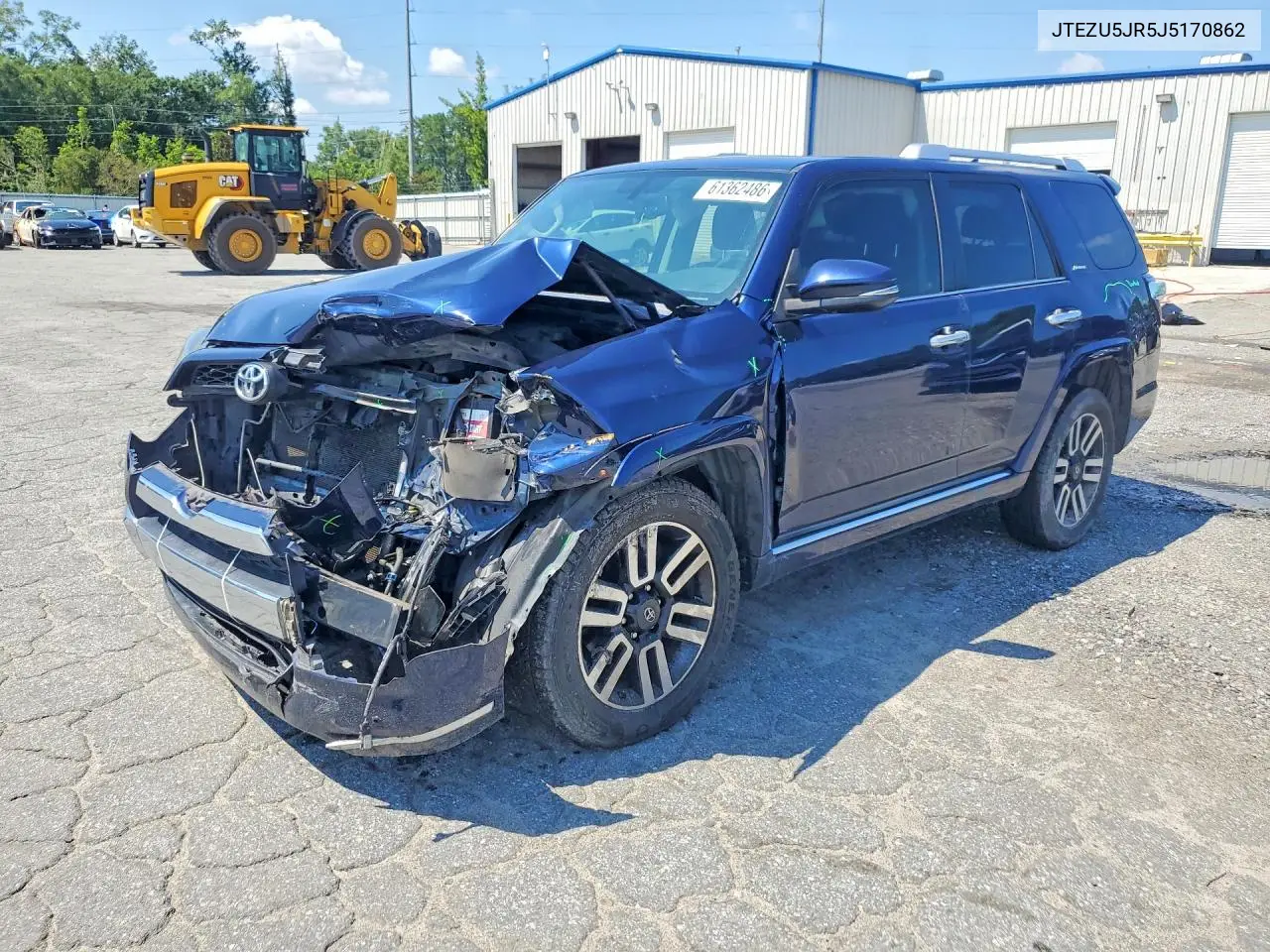 2018 Toyota 4Runner Limited VIN: JTEZU5JR5J5170862 Lot: 61362486