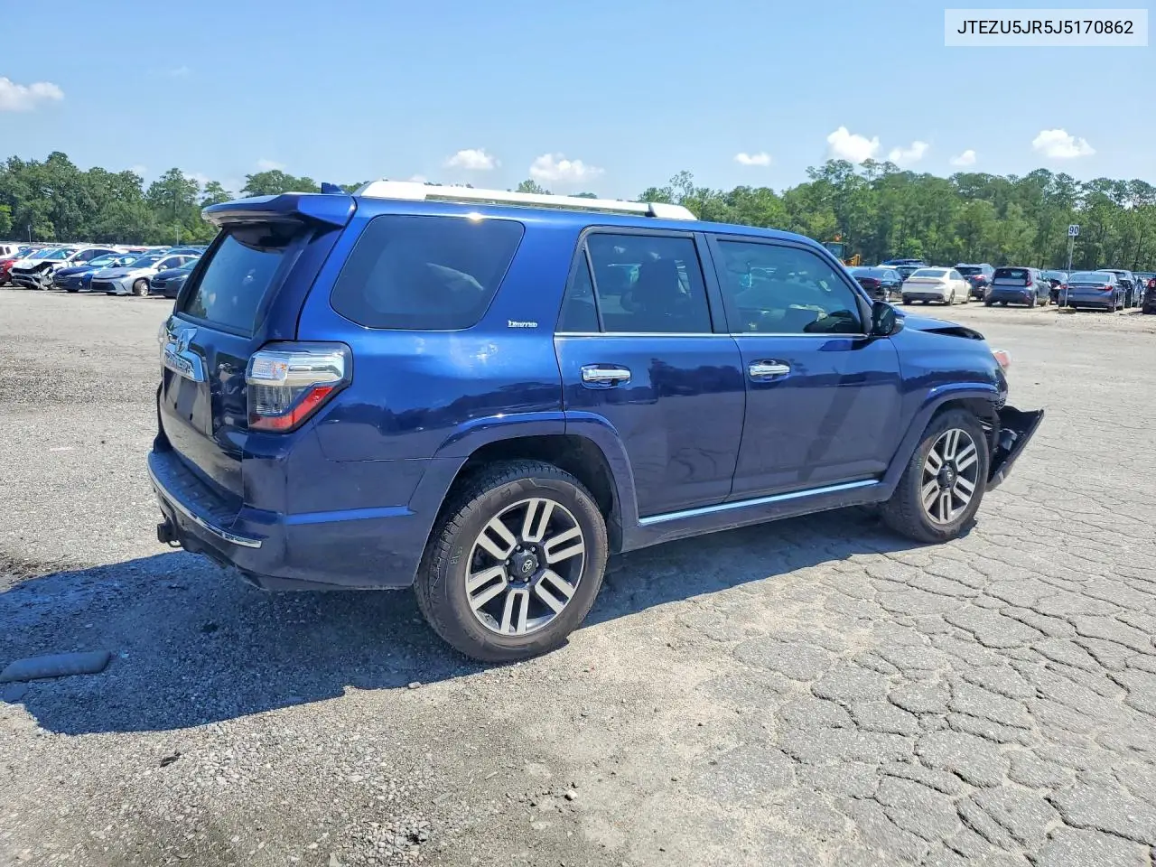 2018 Toyota 4Runner Limited VIN: JTEZU5JR5J5170862 Lot: 61362486
