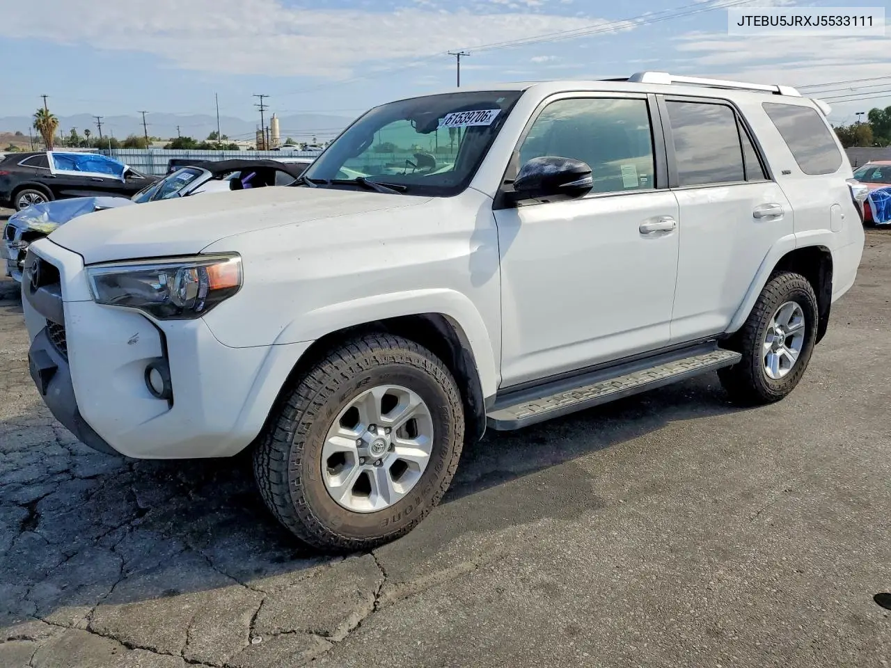 2018 Toyota 4Runner Sr5 Premium VIN: JTEBU5JRXJ5533111 Lot: 61539706