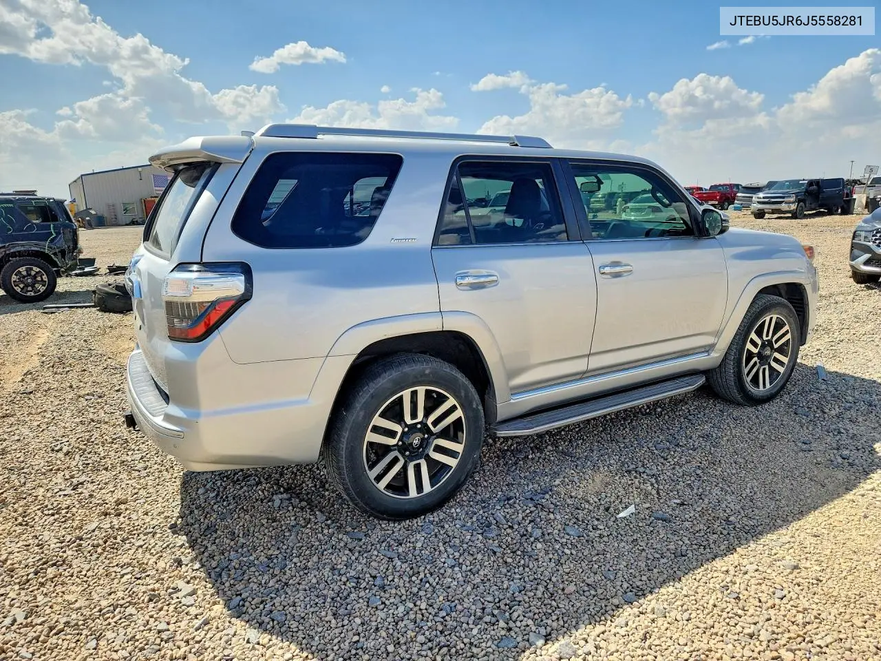 2018 Toyota 4Runner Limited VIN: JTEBU5JR6J5558281 Lot: 62249056