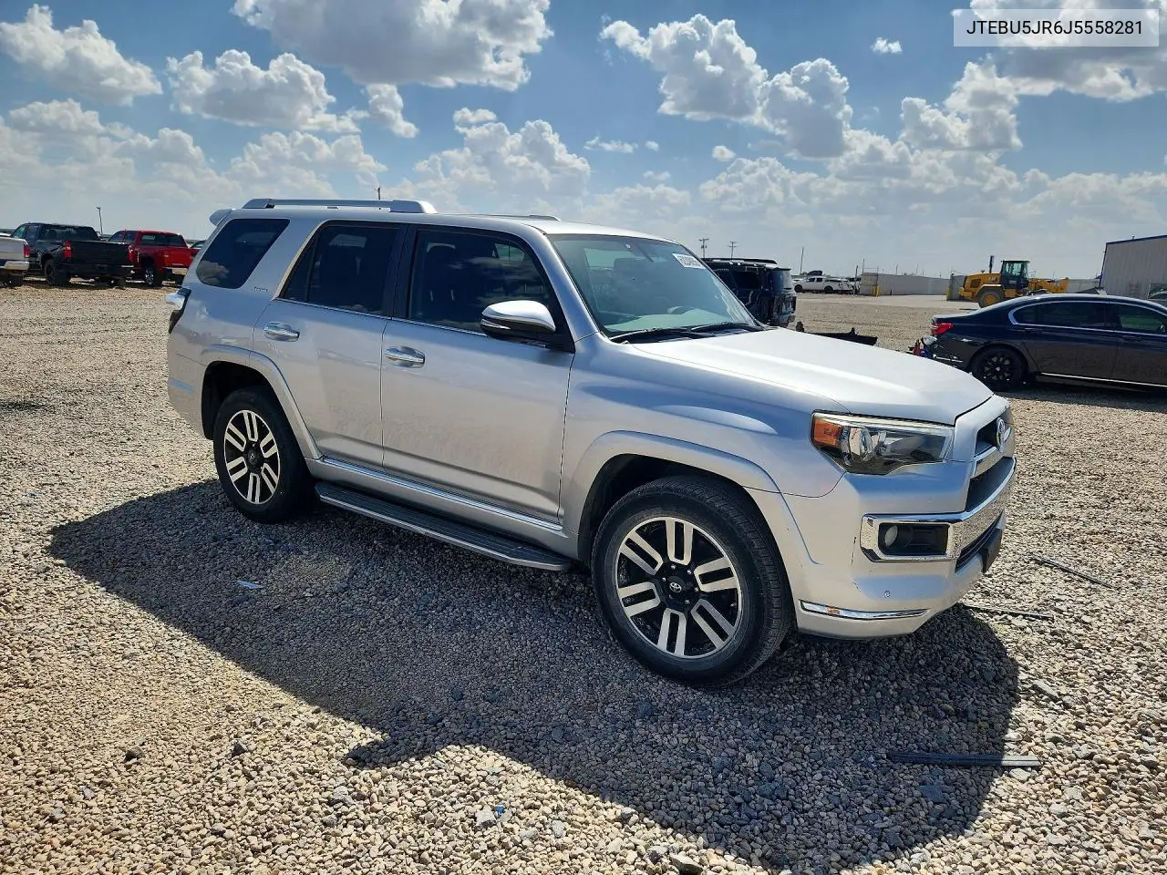 2018 Toyota 4Runner Limited VIN: JTEBU5JR6J5558281 Lot: 62249056