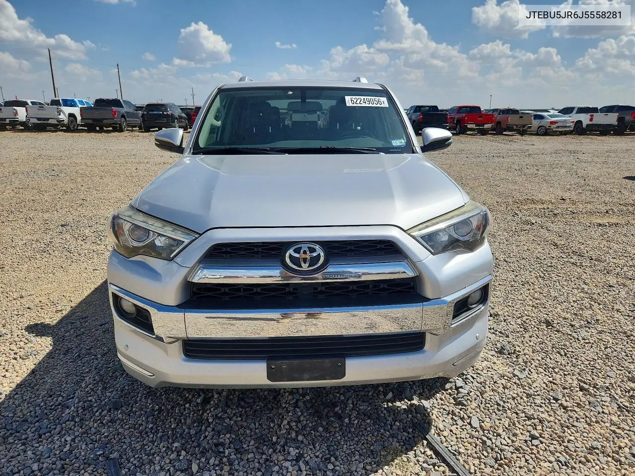 2018 Toyota 4Runner Limited VIN: JTEBU5JR6J5558281 Lot: 62249056