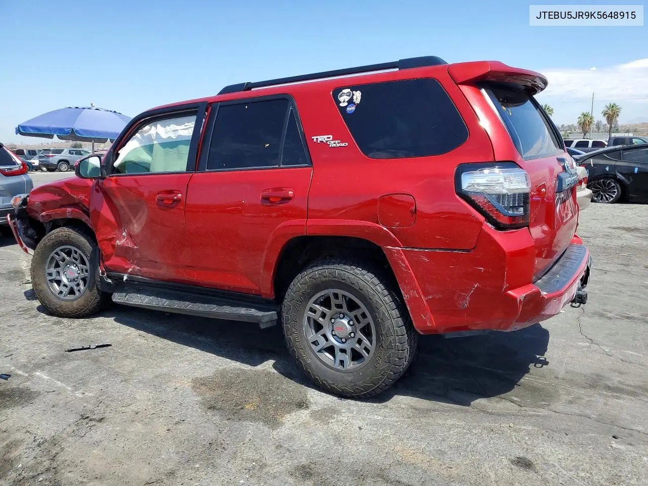 2019 Toyota 4Runner Trd Off-Road VIN: JTEBU5JR9K5648915 Lot: 58559786