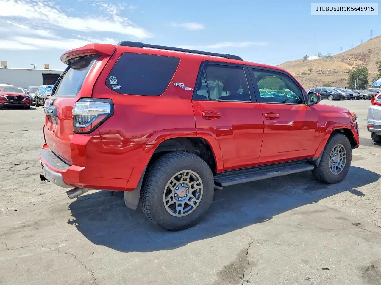 2019 Toyota 4Runner Trd Off-Road VIN: JTEBU5JR9K5648915 Lot: 58559786