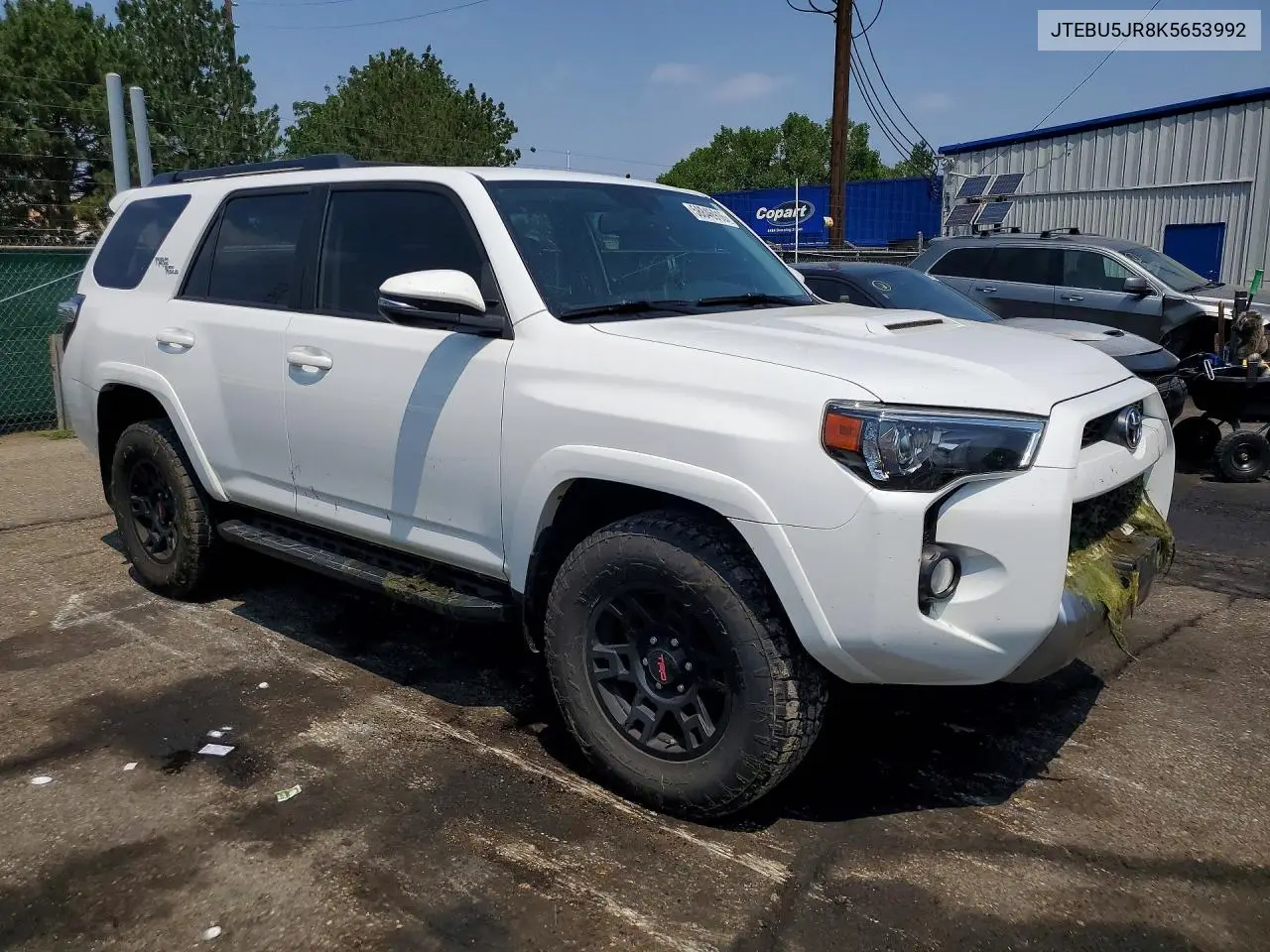 2019 Toyota 4Runner Trd Off-Road Premium VIN: JTEBU5JR8K5653992 Lot: 58846916