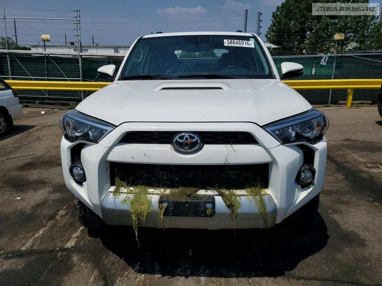 2019 Toyota 4Runner Trd Off-Road Premium VIN: JTEBU5JR8K5653992 Lot: 58846916