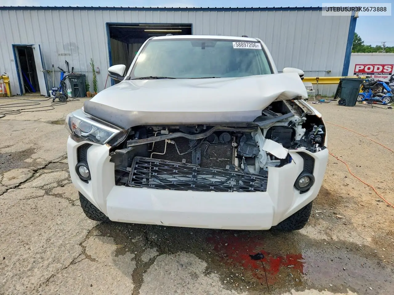 2019 Toyota 4Runner Sr5 Premium VIN: JTEBU5JR3K5673888 Lot: 58897206
