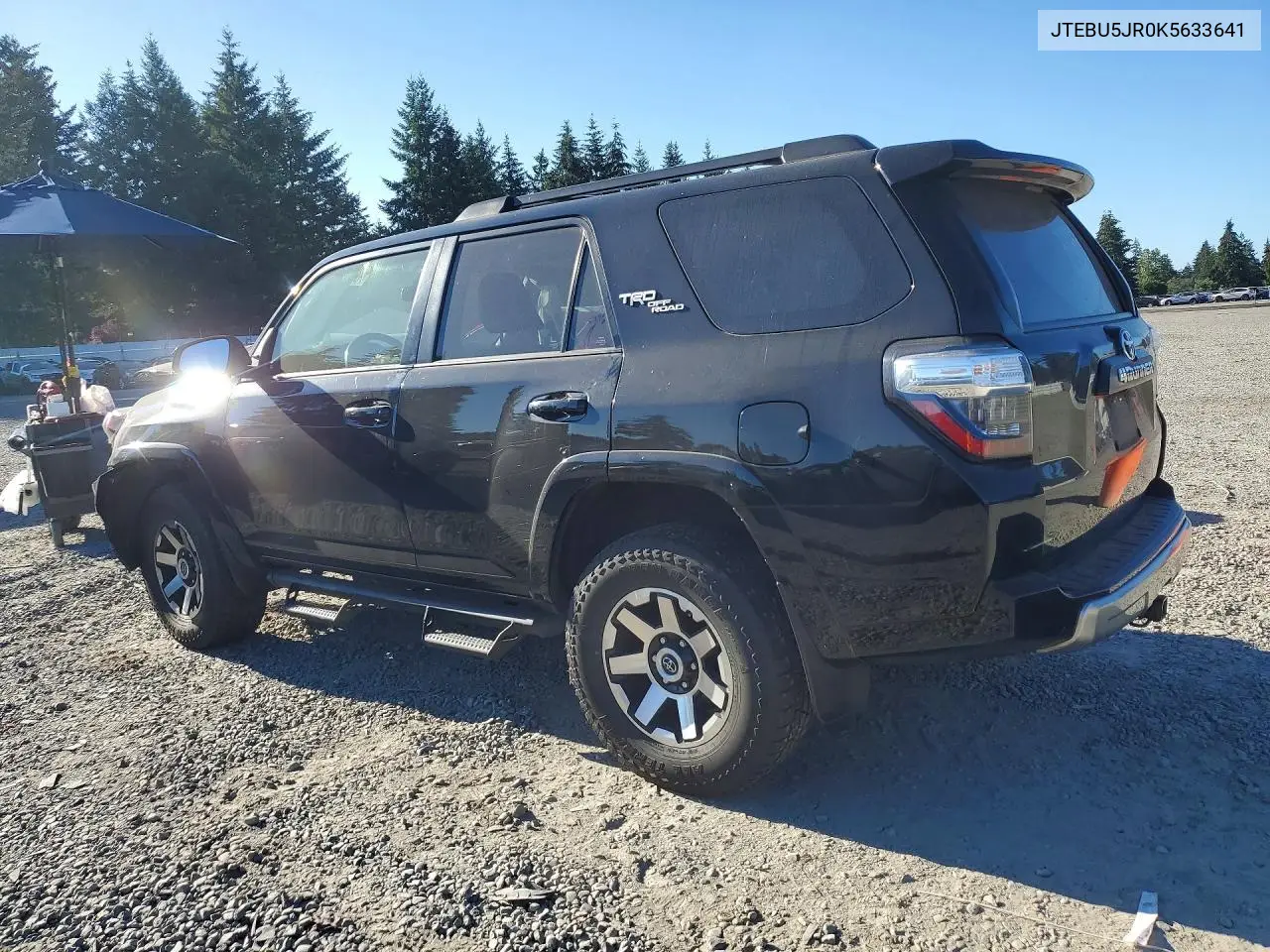 2019 Toyota 4Runner Trd Off-Road Premium VIN: JTEBU5JR0K5633641 Lot: 60018216