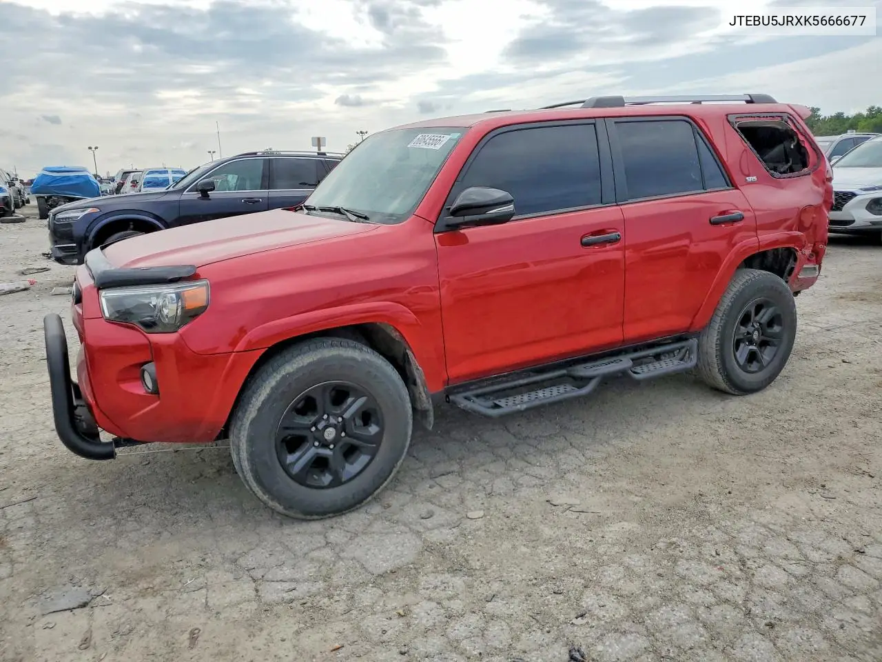 2019 Toyota 4Runner Sr5 Premium VIN: JTEBU5JRXK5666677 Lot: 60645566