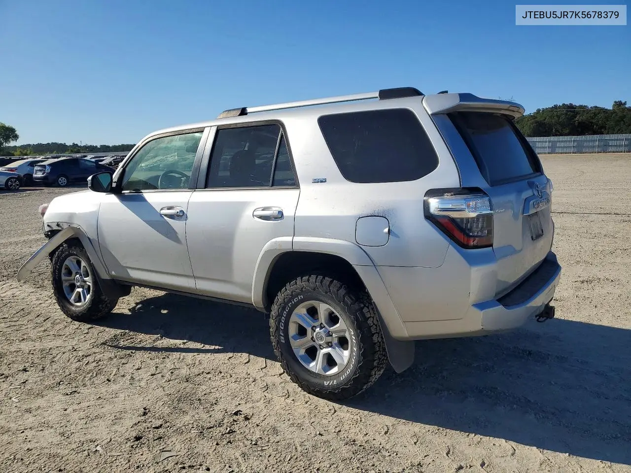 2019 Toyota 4Runner Sr5 VIN: JTEBU5JR7K5678379 Lot: 61152456