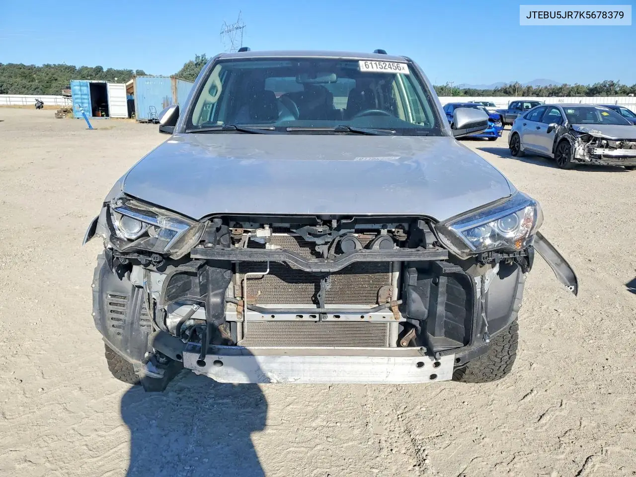 2019 Toyota 4Runner Sr5 VIN: JTEBU5JR7K5678379 Lot: 61152456