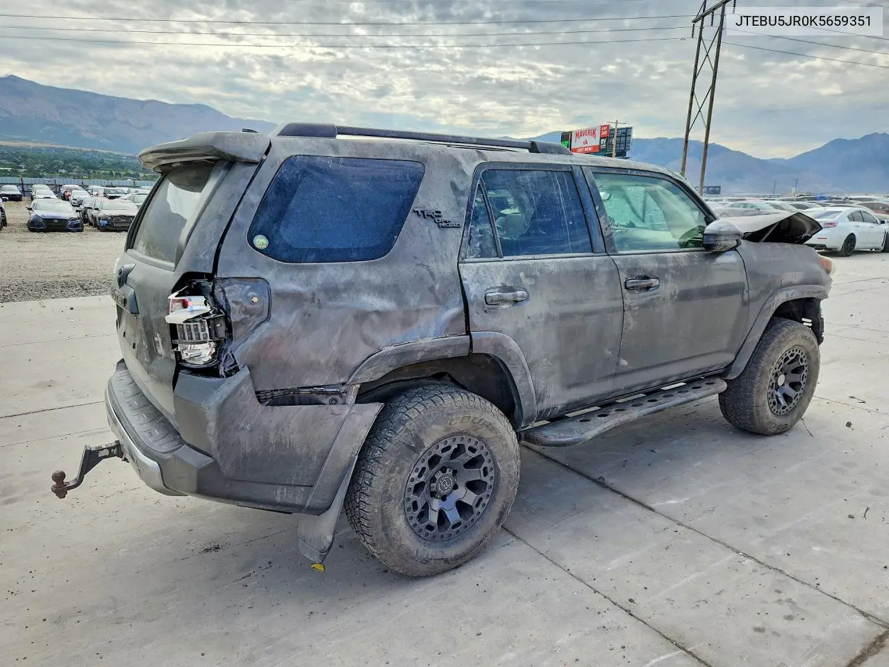 2019 Toyota 4Runner Trd Off-Road VIN: JTEBU5JR0K5659351 Lot: 61718346