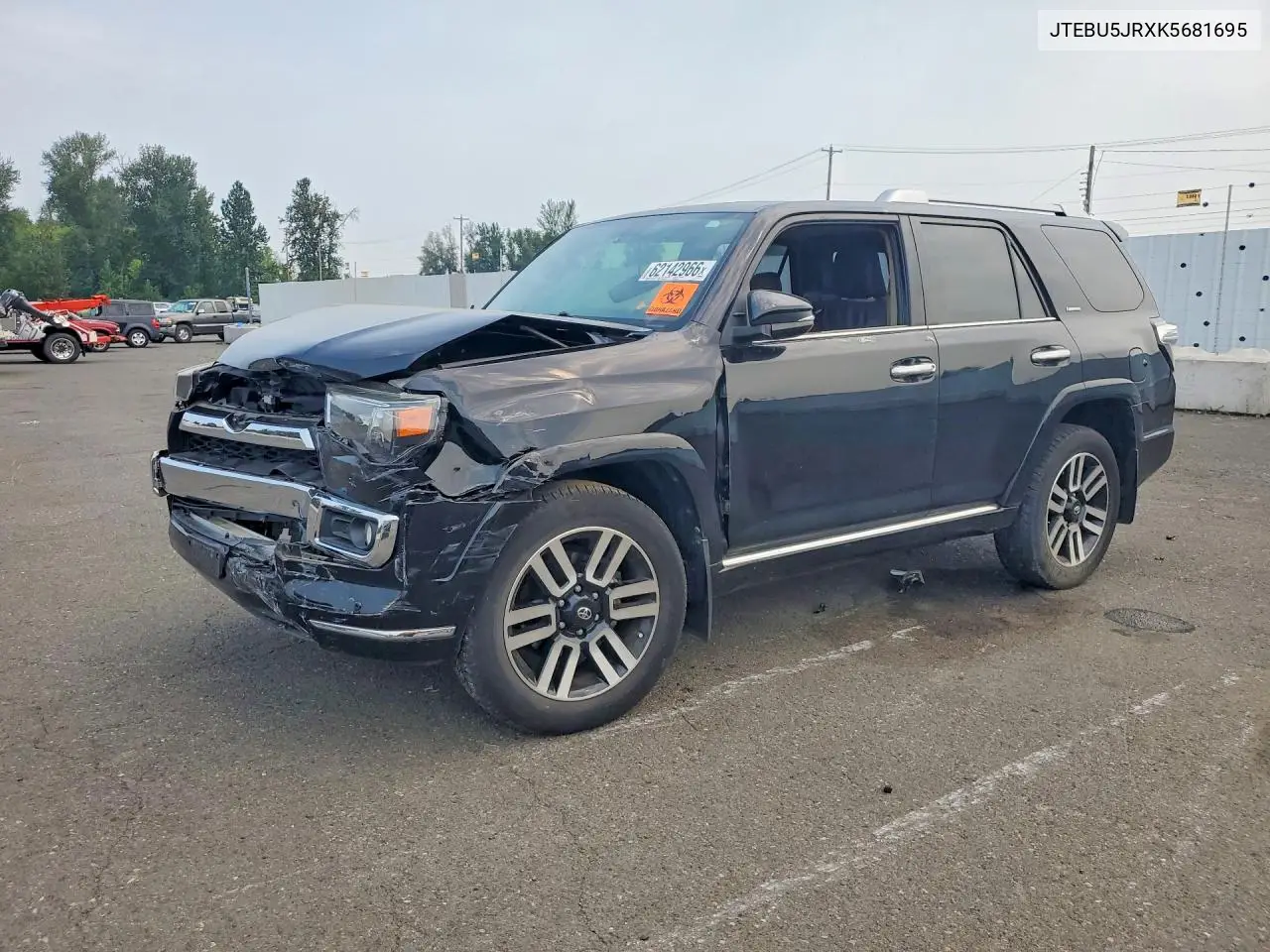 2019 Toyota 4Runner Limited VIN: JTEBU5JRXK5681695 Lot: 62142966