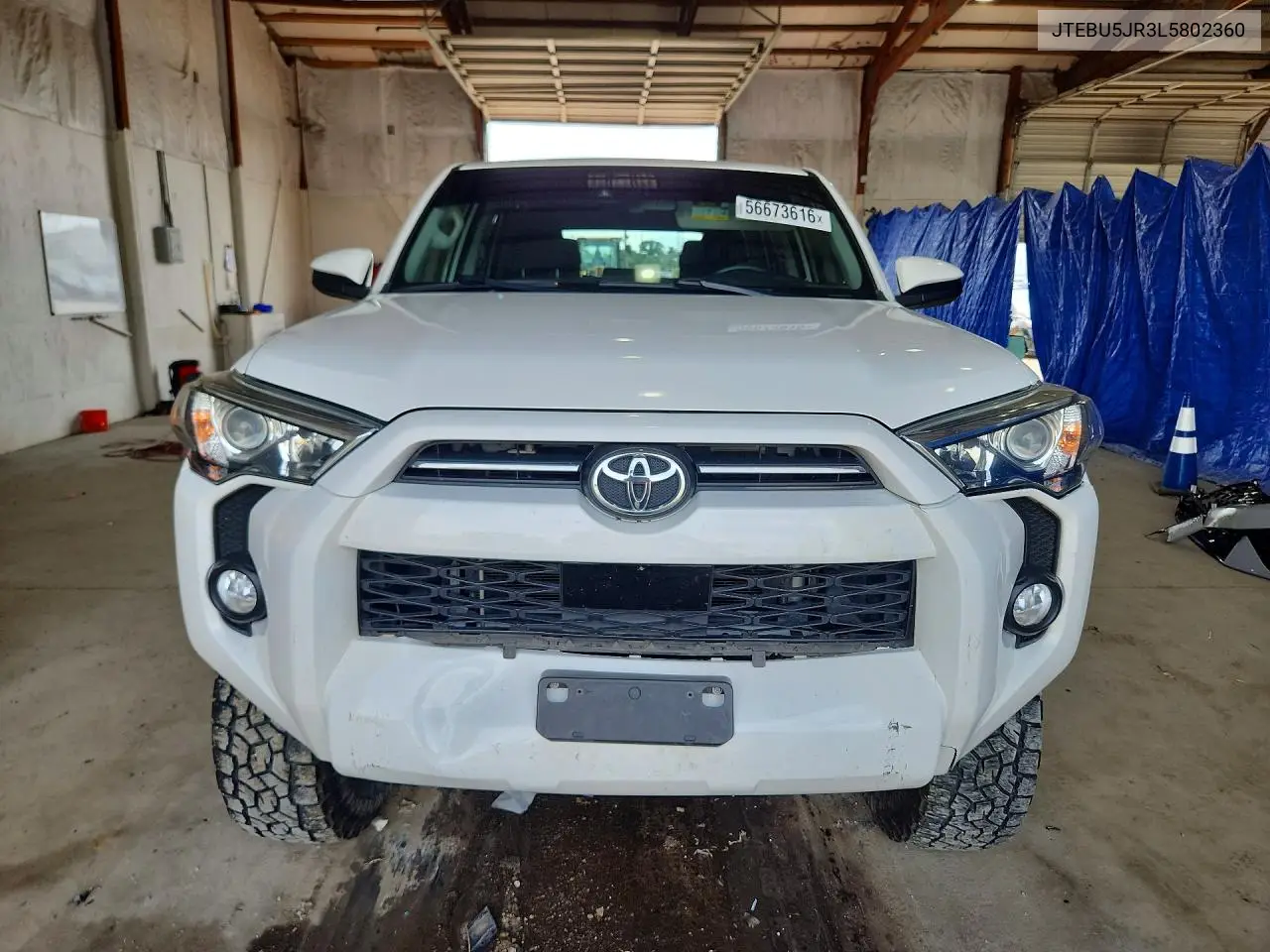 2020 Toyota 4Runner Sr5 VIN: JTEBU5JR3L5802360 Lot: 56673616