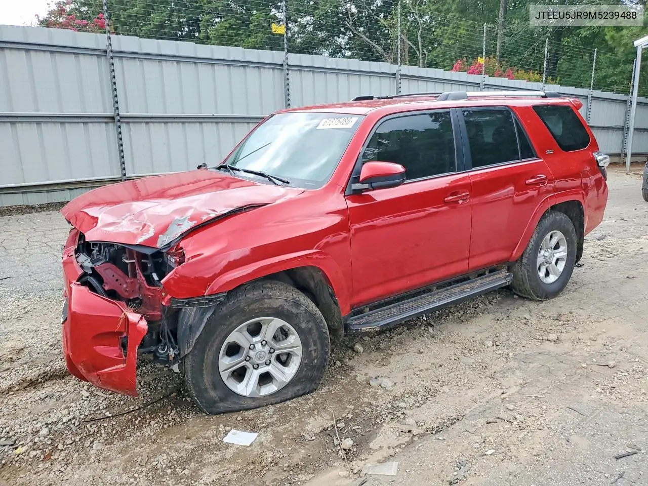 2021 Toyota 4Runner Sr5 VIN: JTEEU5JR9M5239488 Lot: 61375486