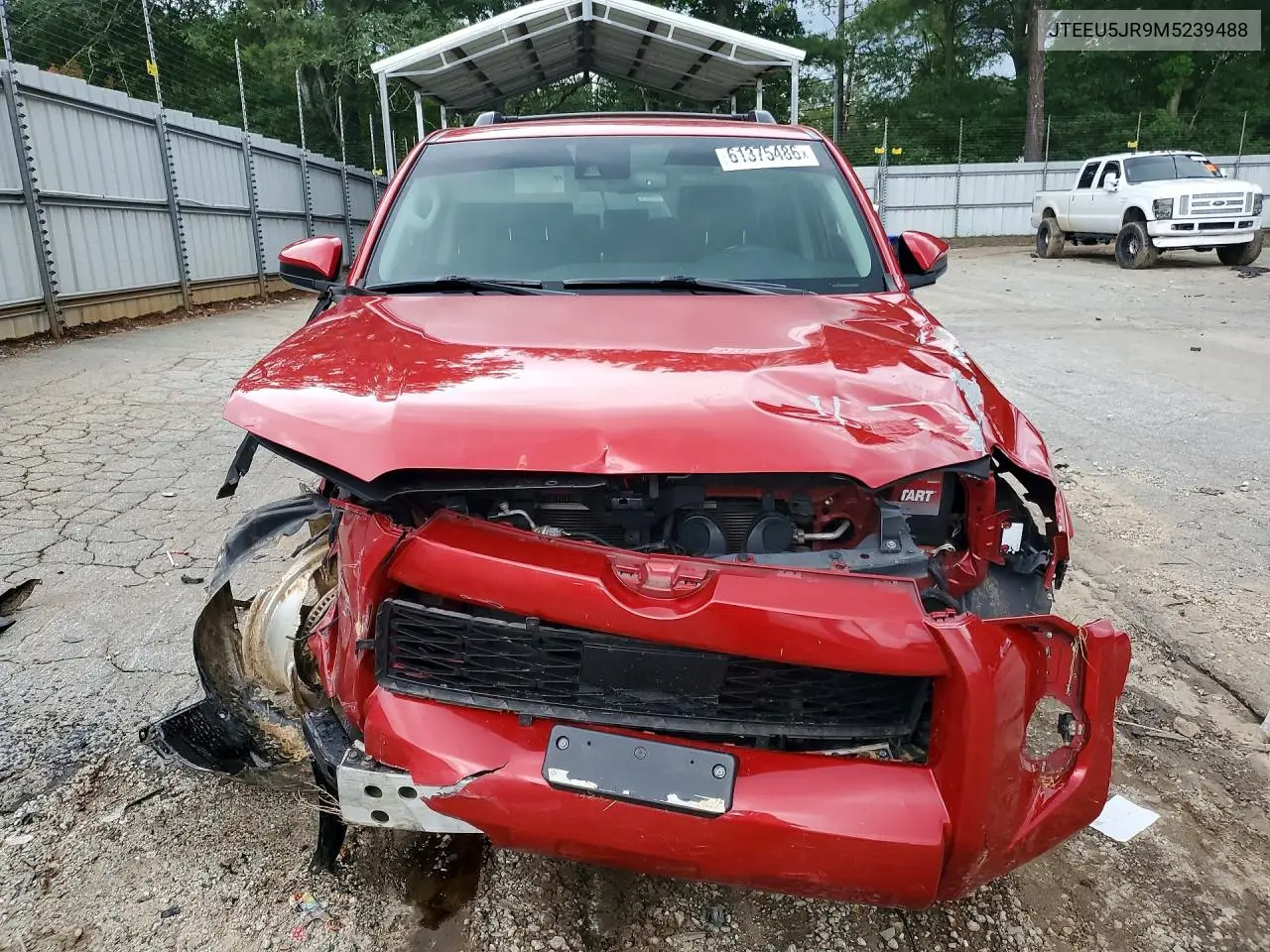 2021 Toyota 4Runner Sr5 VIN: JTEEU5JR9M5239488 Lot: 61375486