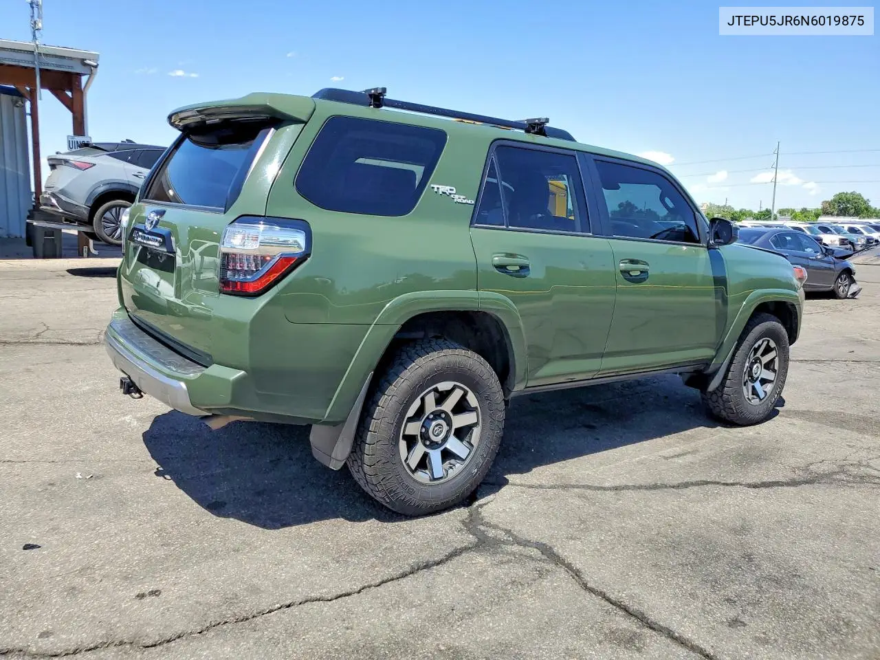 2022 Toyota 4Runner Trd Off-Road VIN: JTEPU5JR6N6019875 Lot: 56836726