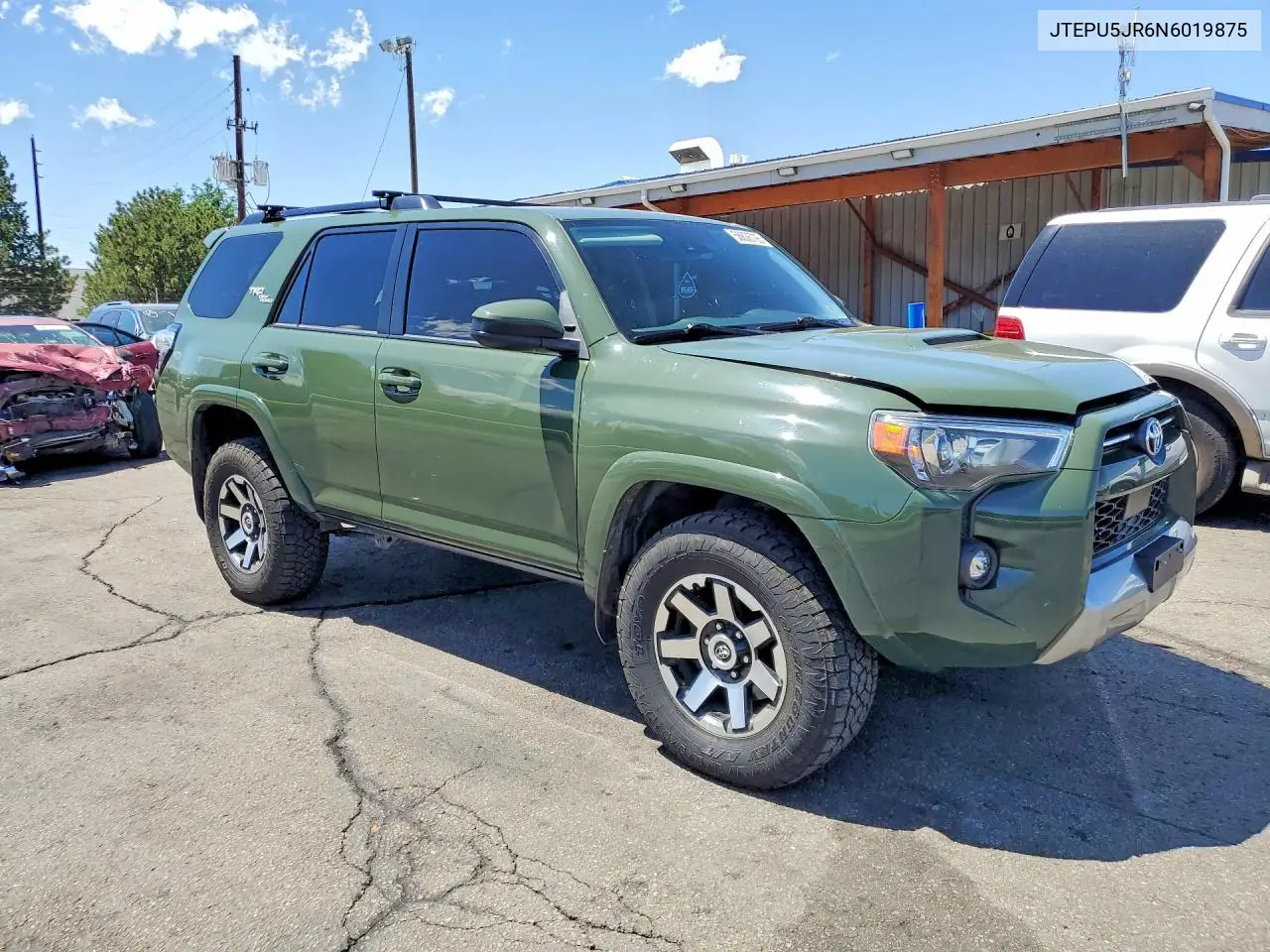 2022 Toyota 4Runner Trd Off-Road VIN: JTEPU5JR6N6019875 Lot: 56836726