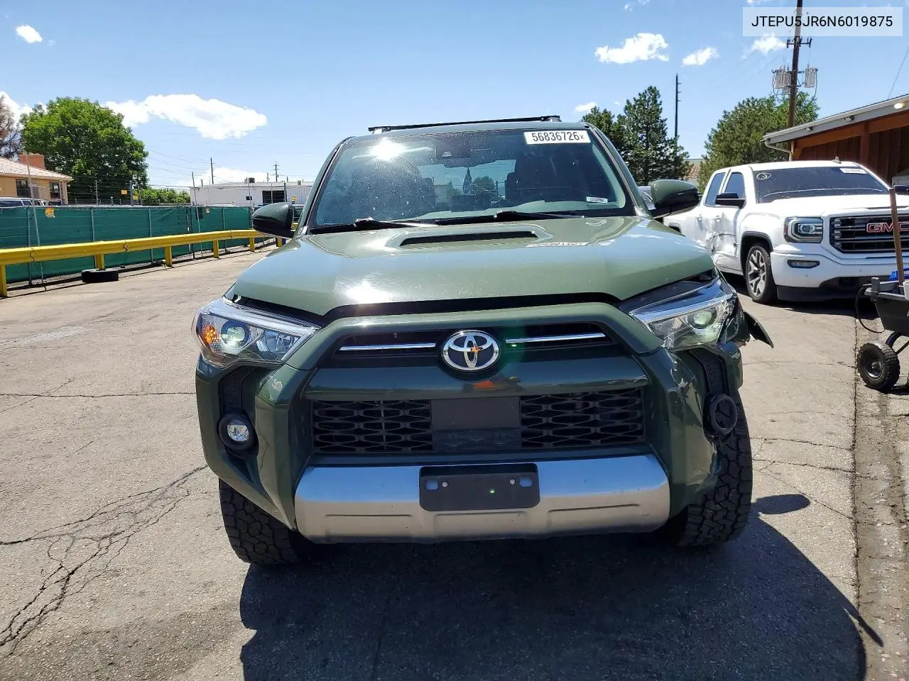 2022 Toyota 4Runner Trd Off-Road VIN: JTEPU5JR6N6019875 Lot: 56836726