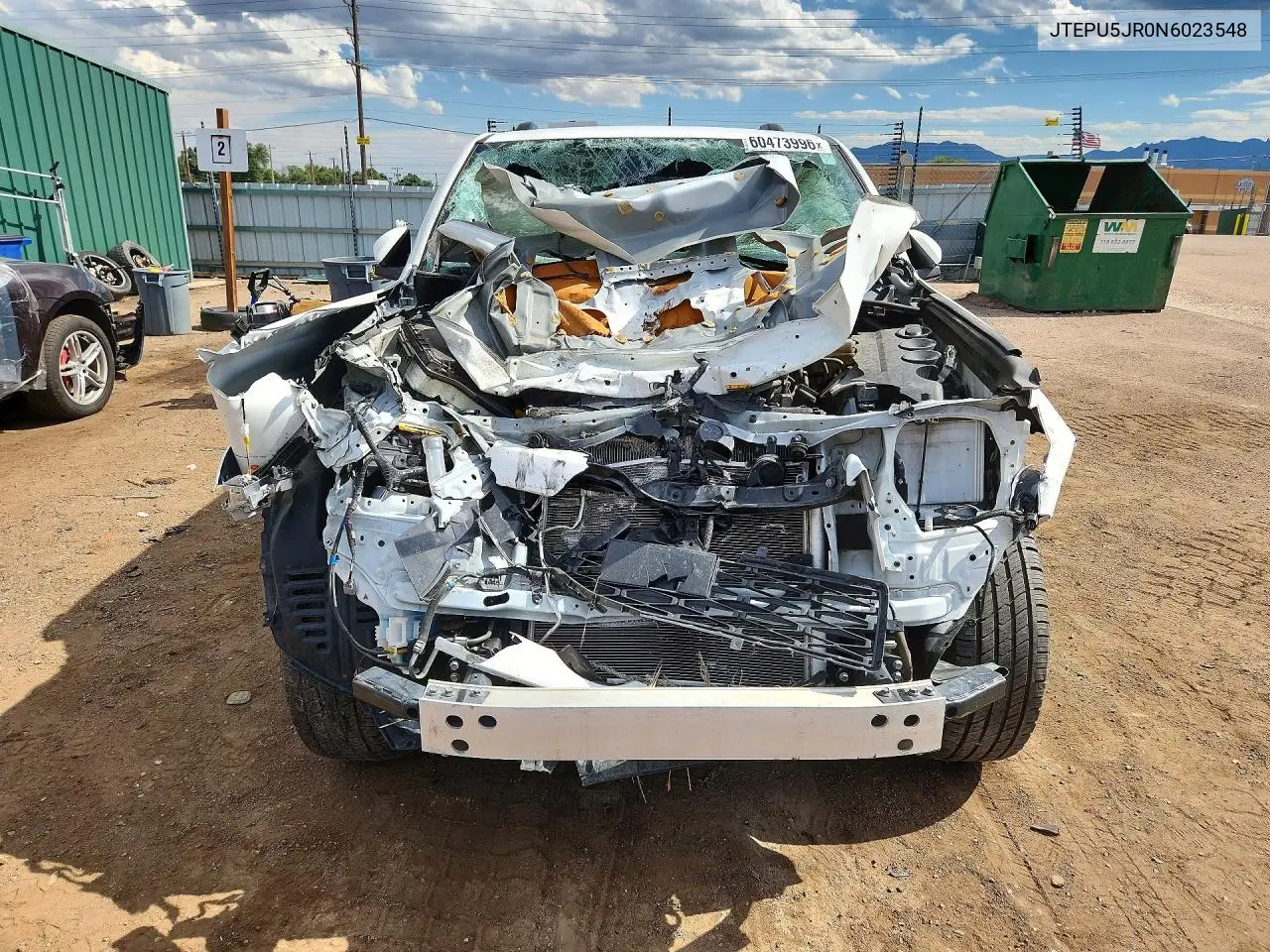 2022 Toyota 4Runner Trd Off-Road VIN: JTEPU5JR0N6023548 Lot: 60473996