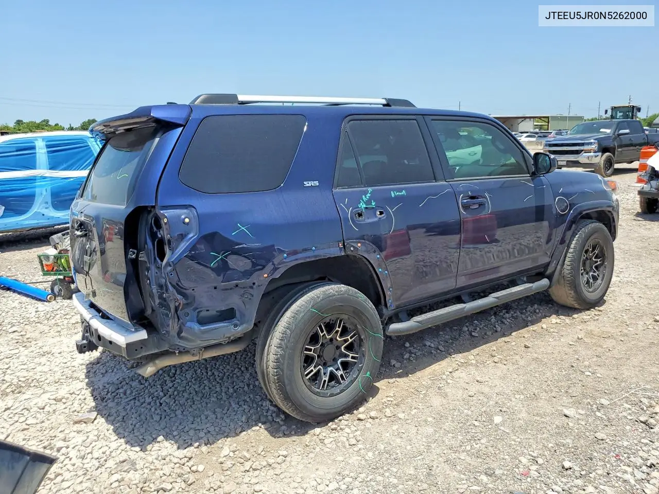 2022 Toyota 4Runner Sr5 VIN: JTEEU5JR0N5262000 Lot: 61230266