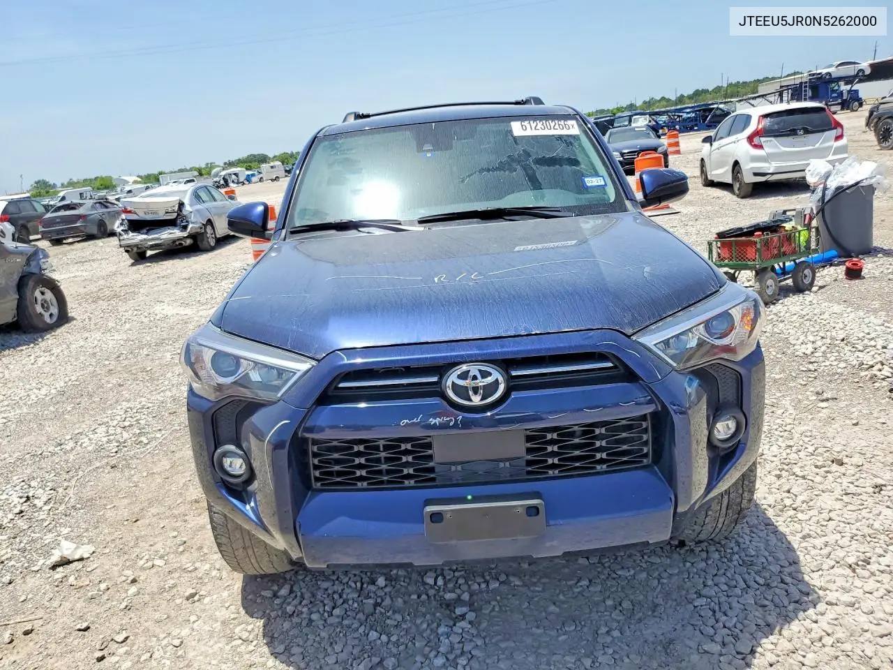 2022 Toyota 4Runner Sr5 VIN: JTEEU5JR0N5262000 Lot: 61230266