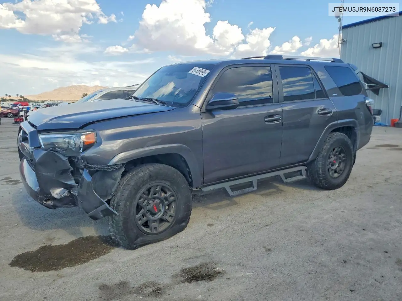 2022 Toyota 4Runner Sr5 VIN: JTEMU5JR9N6037273 Lot: 61358596