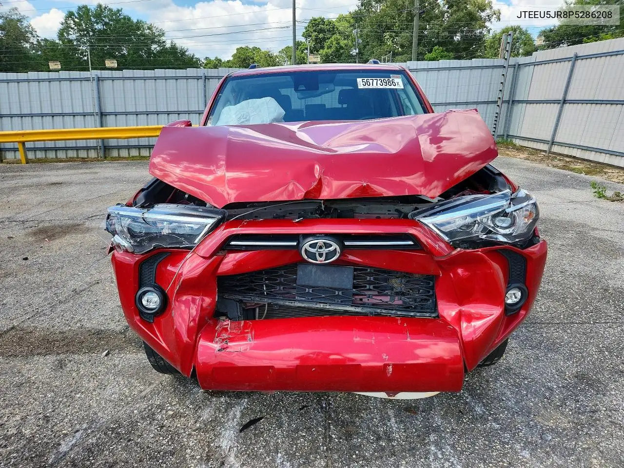 2023 Toyota 4Runner Sr5 VIN: JTEEU5JR8P5286208 Lot: 56773986