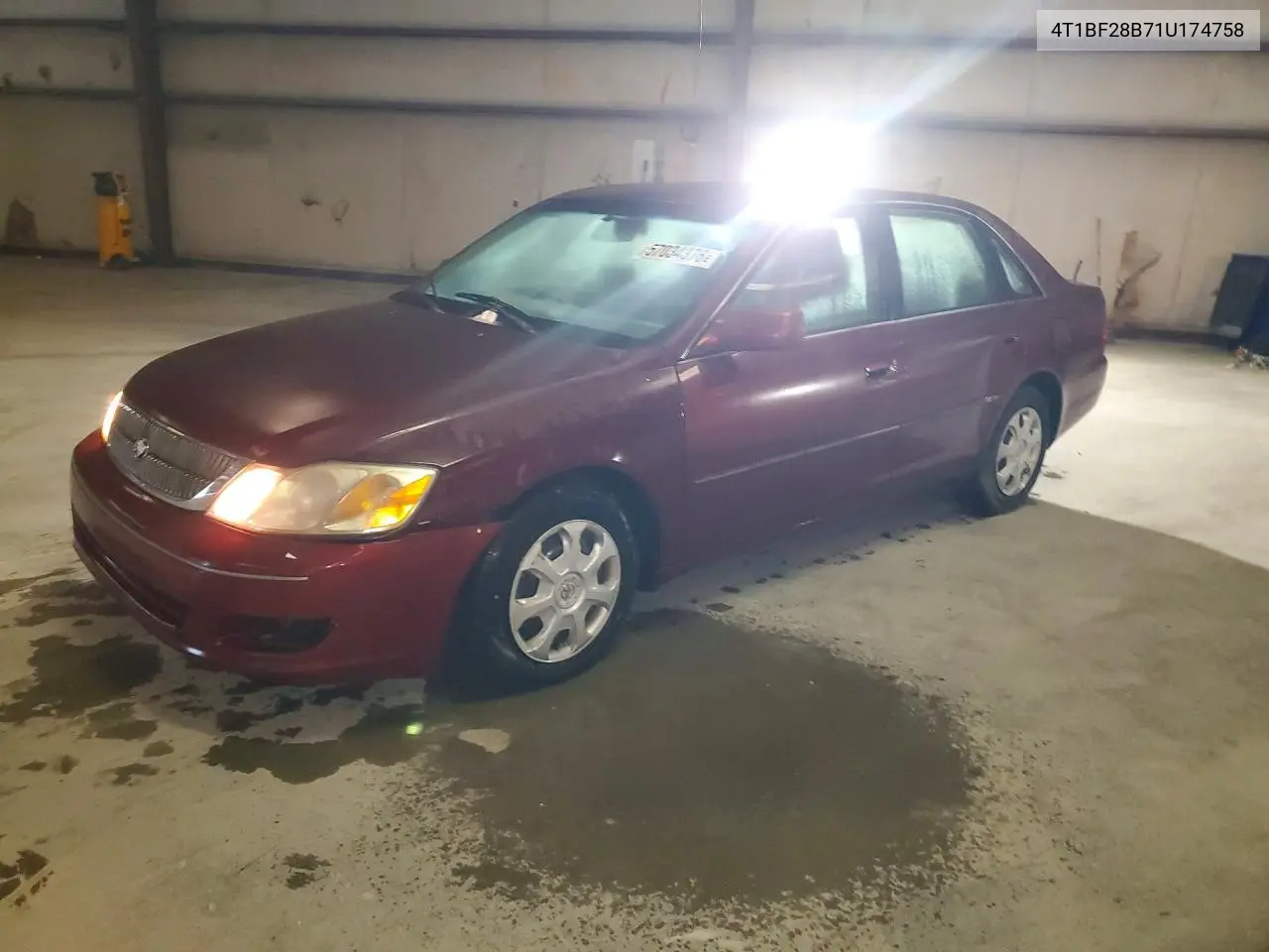 2001 Toyota Avalon Xl VIN: 4T1BF28B71U174758 Lot: 57034376