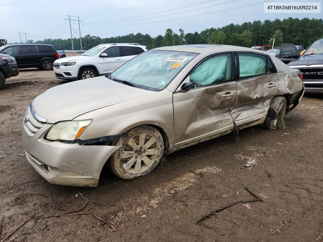 2003 Toyota Avalon VIN: 4T1BK36B16U092214 Lot: 57884346