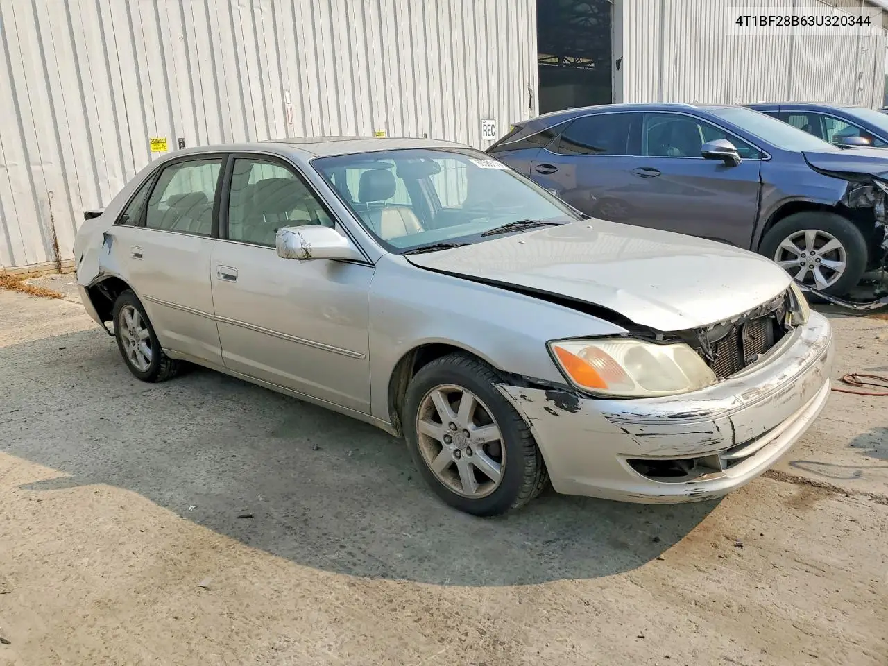 2003 Toyota Avalon Xl VIN: 4T1BF28B63U320344 Lot: 60589176