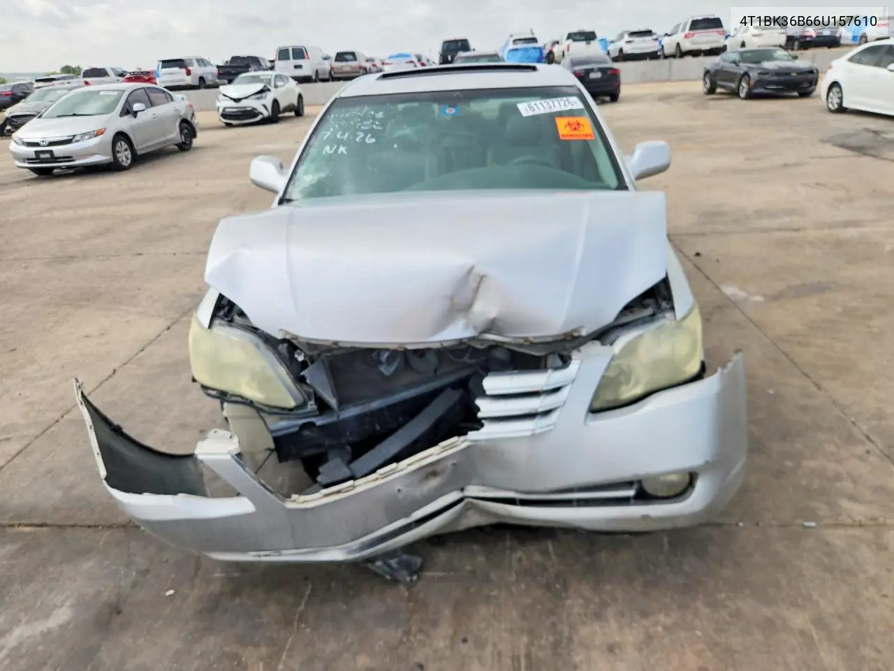 2006 Toyota Avalon Xls VIN: 4T1BK36B66U157610 Lot: 61137726