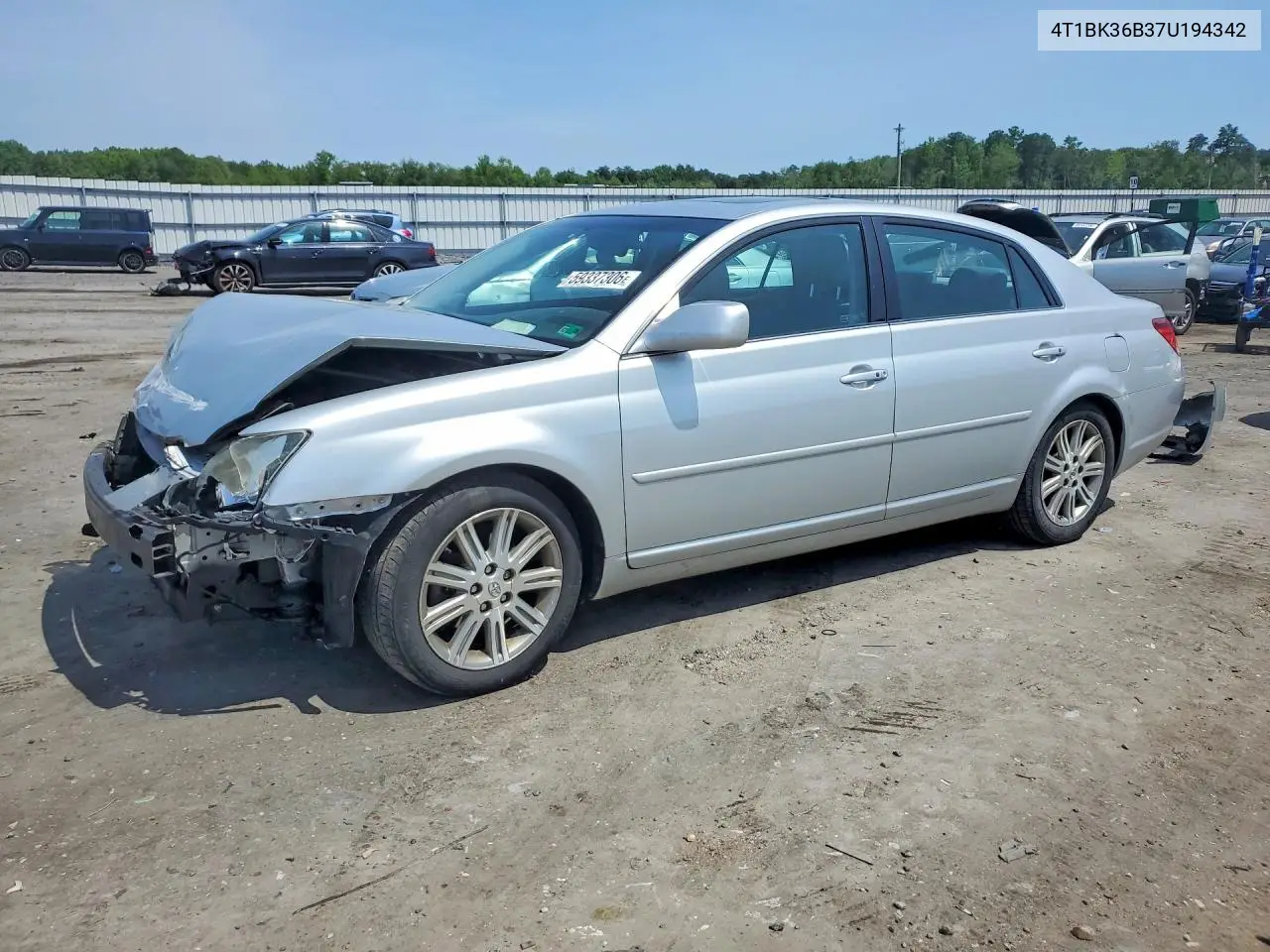 2007 Toyota Avalon Limited VIN: 4T1BK36B37U194342 Lot: 59337306