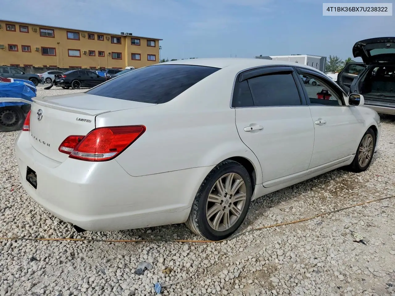 2007 Toyota Avalon Limited VIN: 4T1BK36BX7U238322 Lot: 60829096