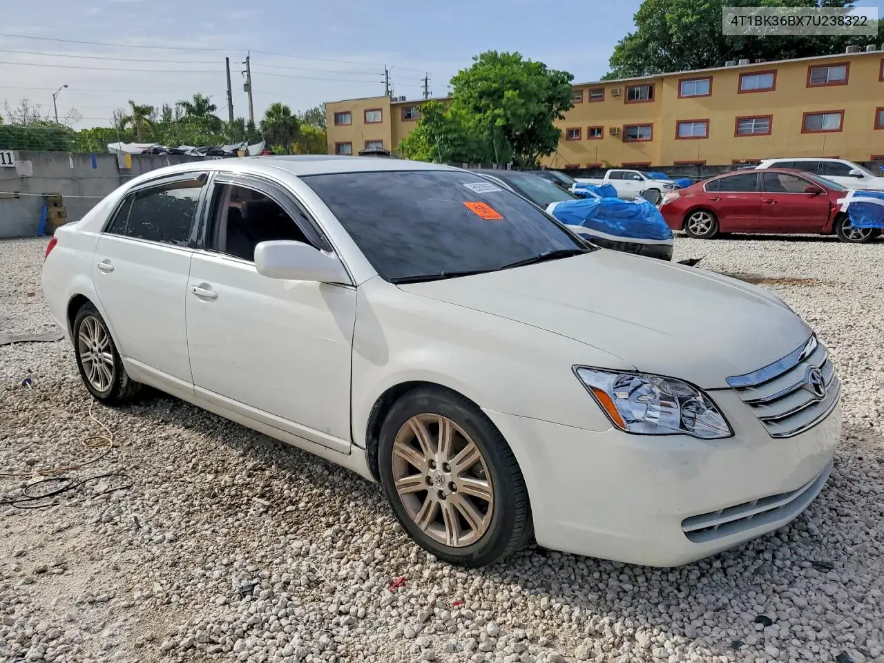 2007 Toyota Avalon Limited VIN: 4T1BK36BX7U238322 Lot: 60829096