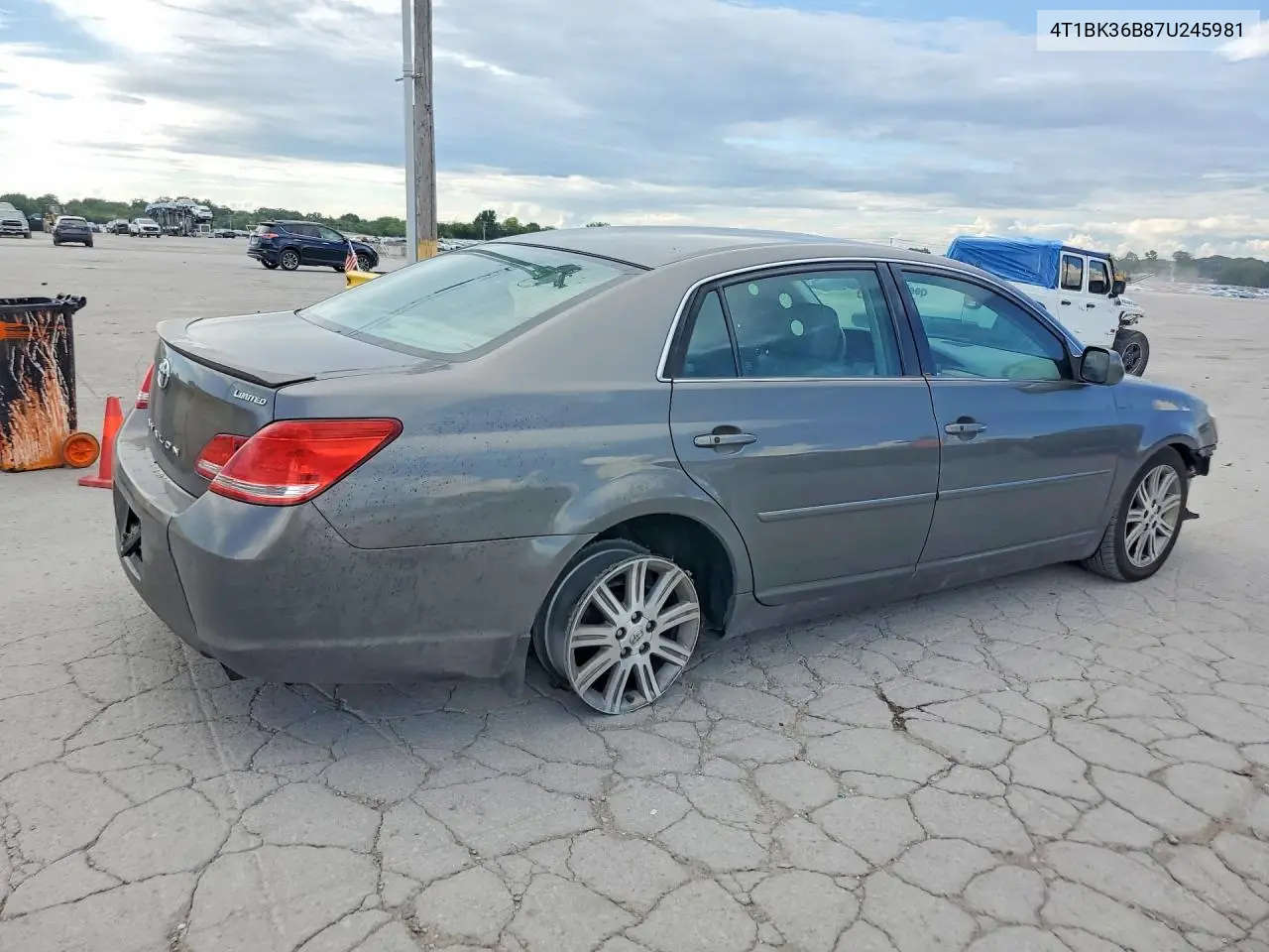 2007 Toyota Avalon Limited VIN: 4T1BK36B87U245981 Lot: 61184986