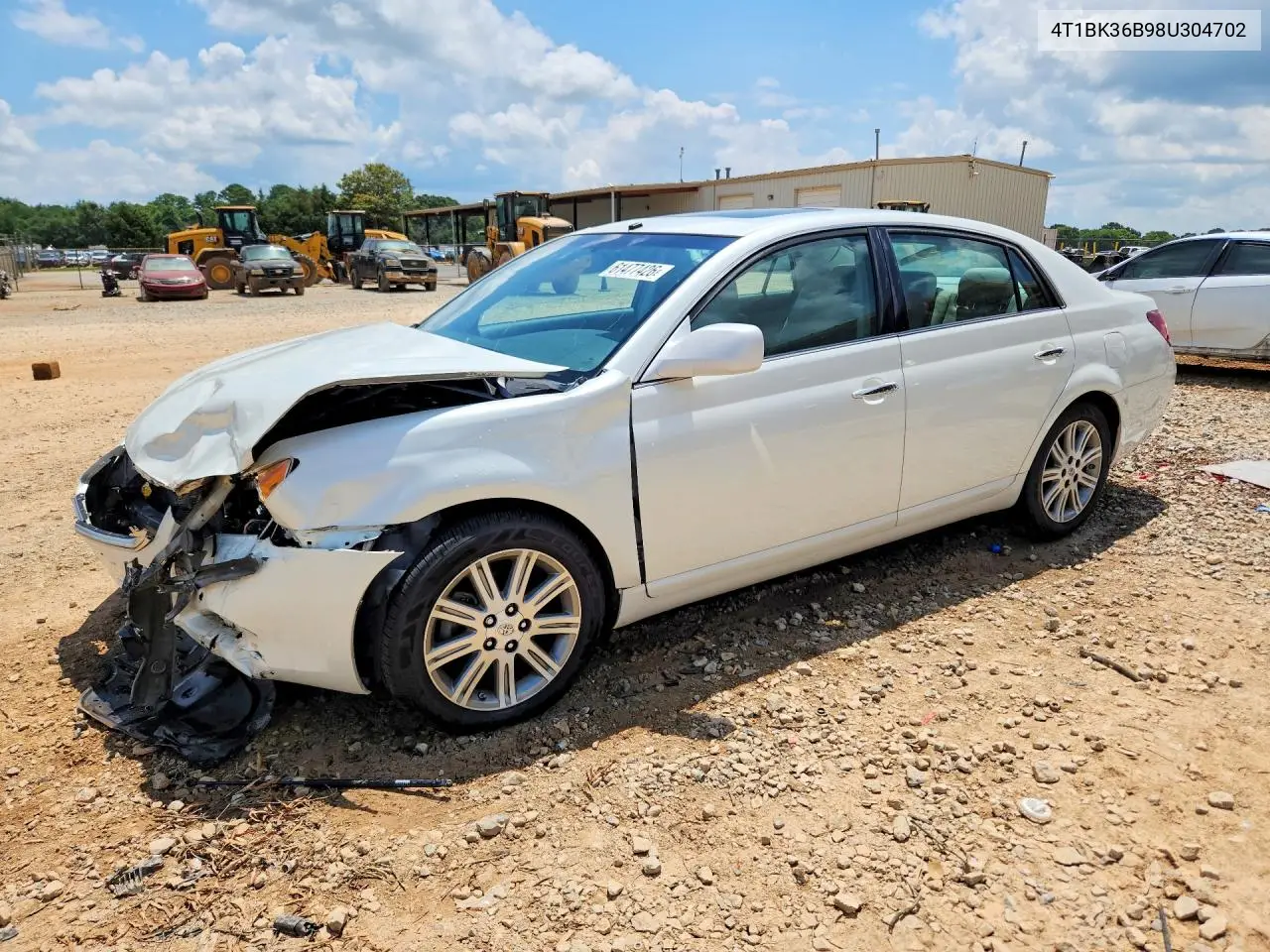 2008 Toyota Avalon Limited VIN: 4T1BK36B98U304702 Lot: 61477426