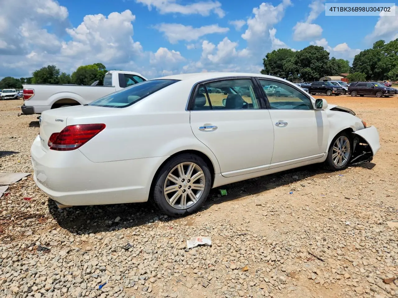 2008 Toyota Avalon Limited VIN: 4T1BK36B98U304702 Lot: 61477426