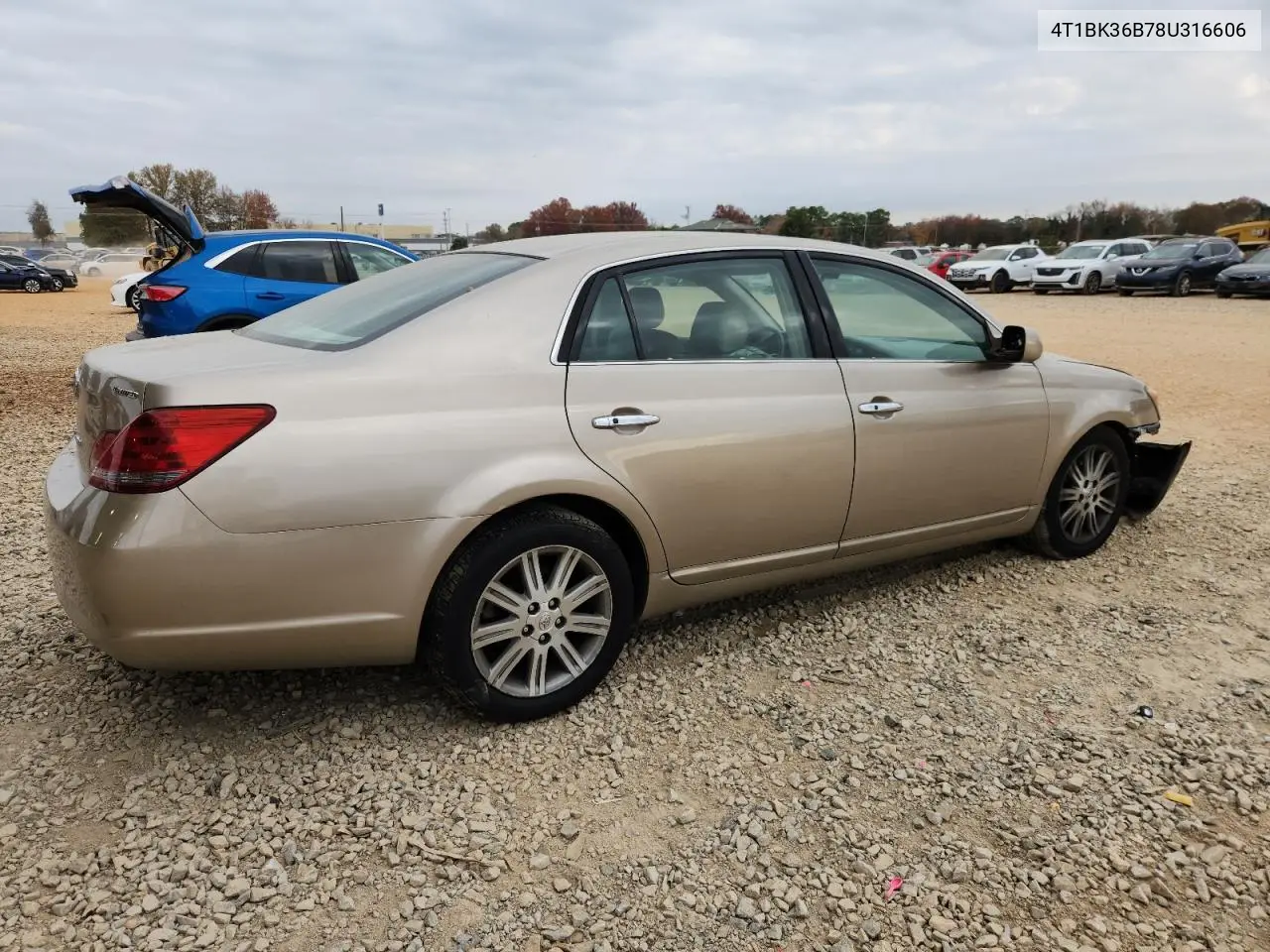 4T1BK36B78U316606 2008 Toyt Avalon