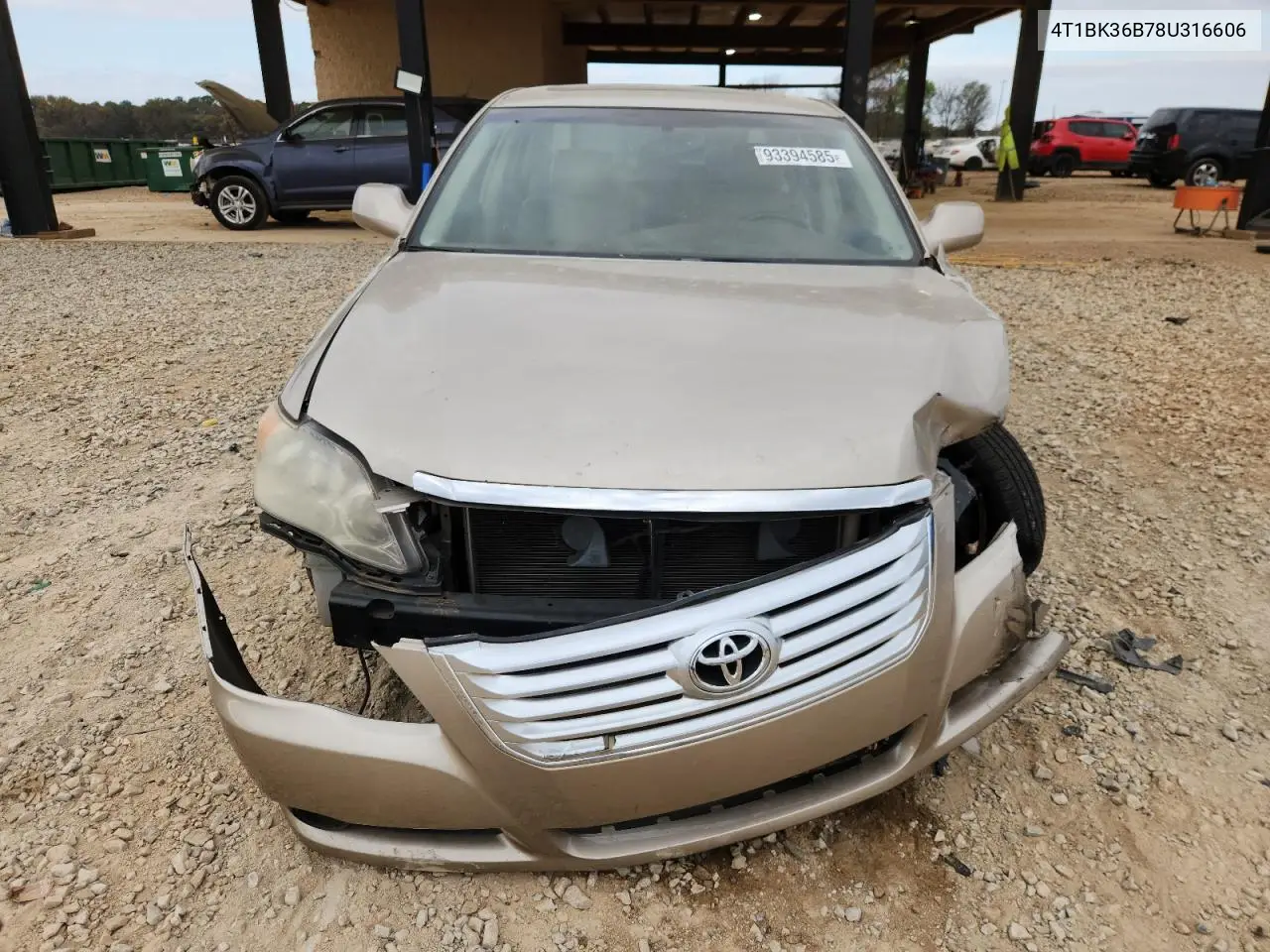 4T1BK36B78U316606 2008 Toyt Avalon