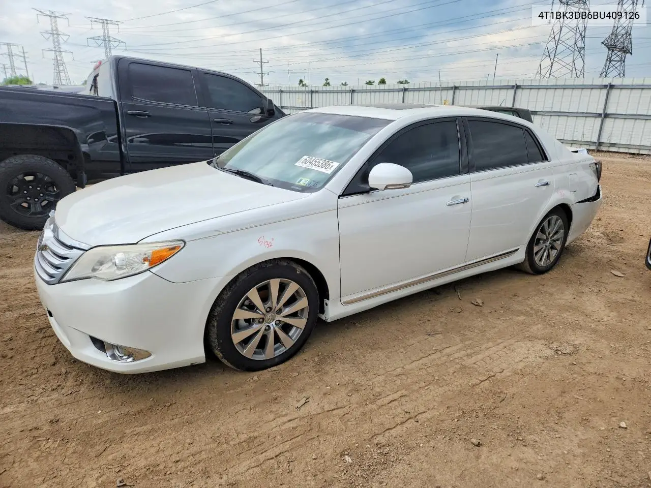 2011 Toyota Avalon Limited VIN: 4T1BK3DB6BU409126 Lot: 60455386