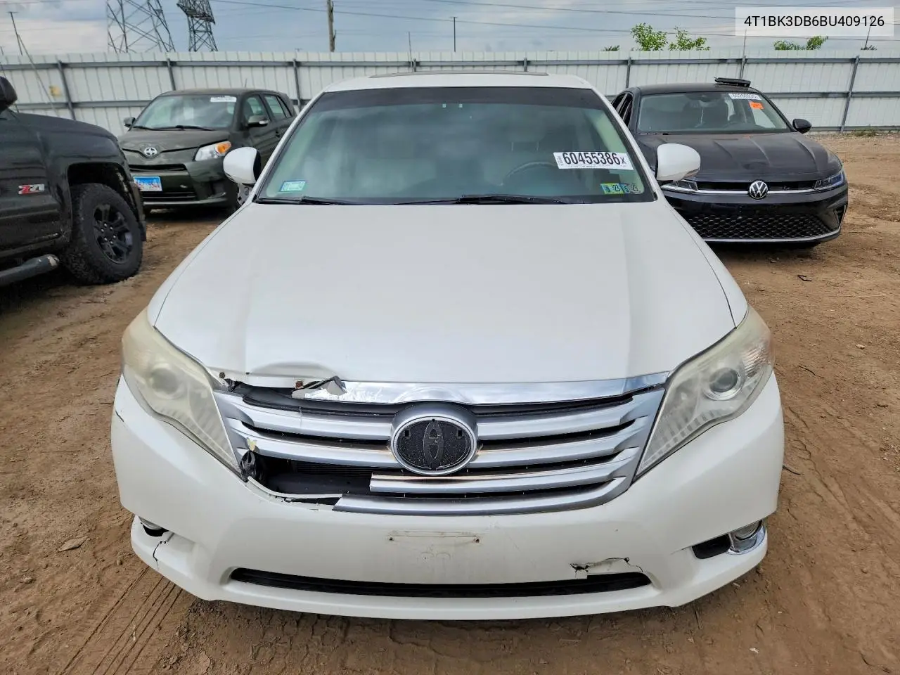 2011 Toyota Avalon Limited VIN: 4T1BK3DB6BU409126 Lot: 60455386