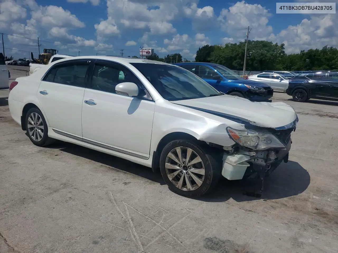2011 Toyota Avalon Limited VIN: 4T1BK3DB7BU428705 Lot: 60630576