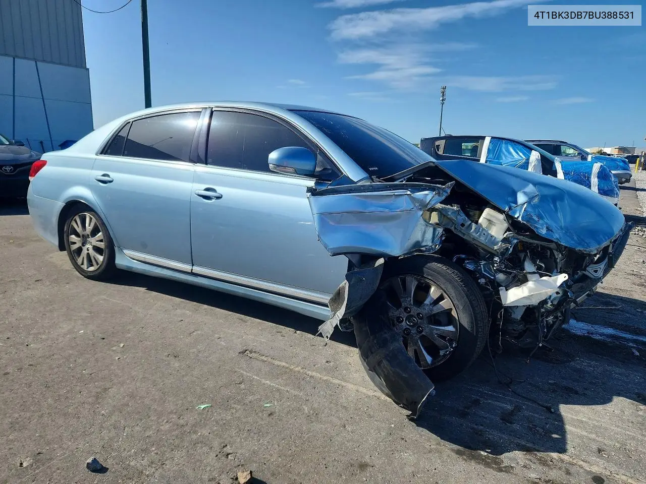 2011 Toyota Avalon Base VIN: 4T1BK3DB7BU388531 Lot: 61121826