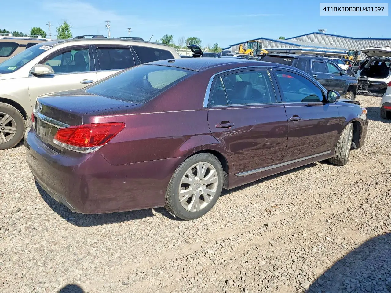 2011 Toyota Avalon Base VIN: 4T1BK3DB3BU431097 Lot: 61327496