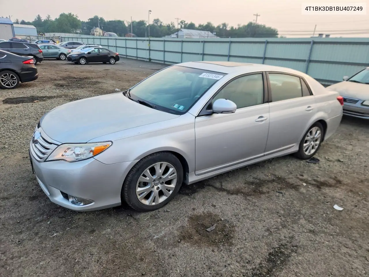 2011 Toyota Avalon Base VIN: 4T1BK3DB1BU407249 Lot: 61531346