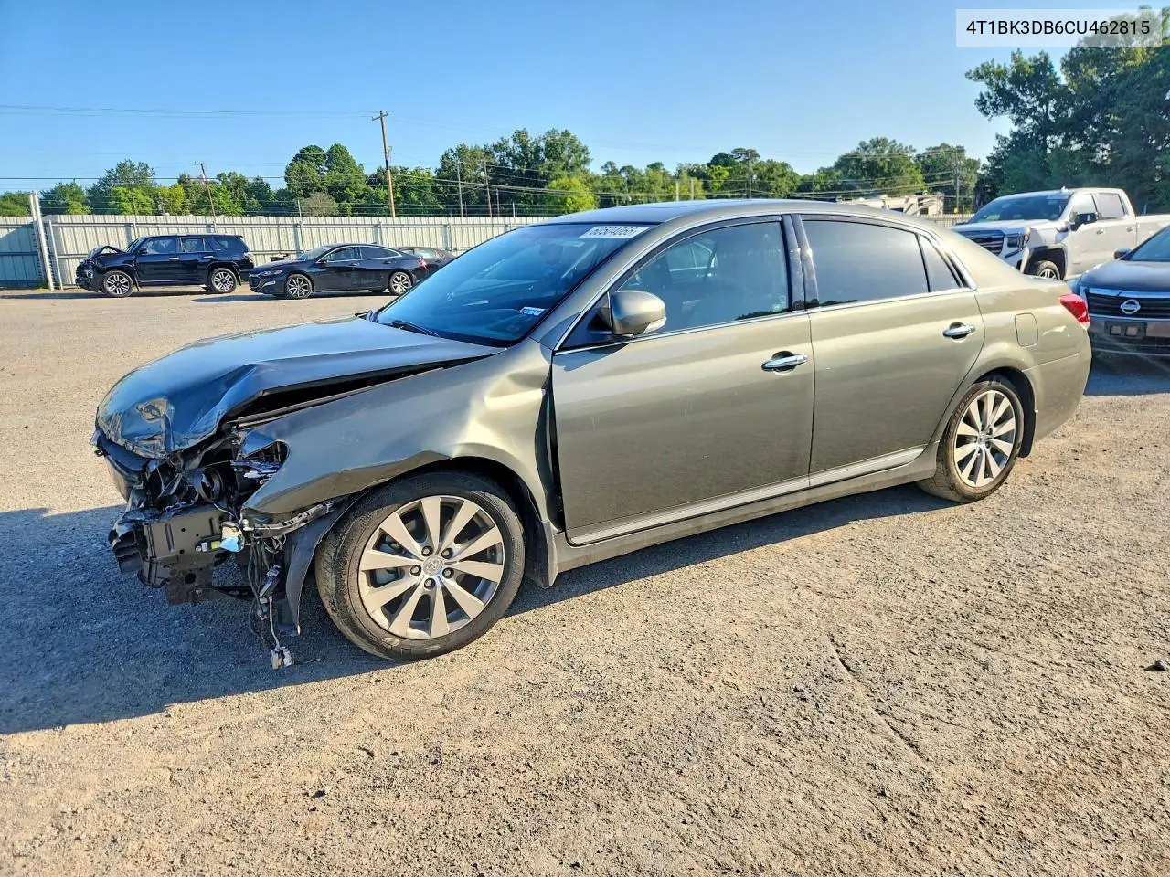 2012 Toyota Avalon Limited VIN: 4T1BK3DB6CU462815 Lot: 60504066