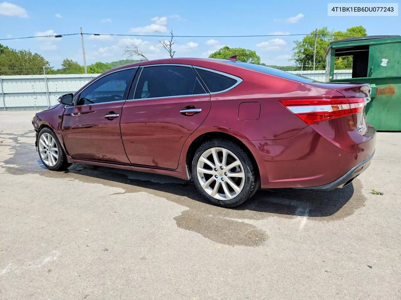 2013 Toyota Avalon Limited VIN: 4T1BK1EB6DU077243 Lot: 57246636